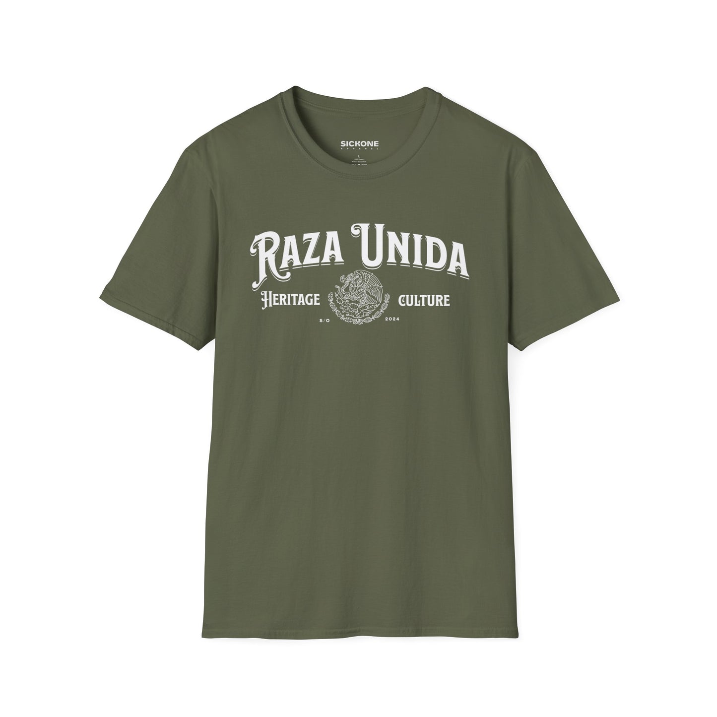 Raza Unida unity and heritage streetwear tee – green color